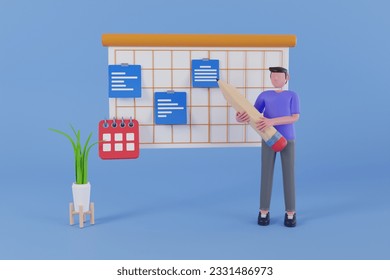 Task priority management 3d illustration. Project management, task management application. calendar with scheduled dates and appointments, to-do list with tasks and reminders
 - Powered by Shutterstock