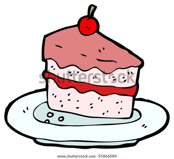 Tasty Cake Cartoon Stock Illustration 95866084