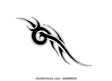 Tattoo Art Sketch Black Tribal Stock Illustration 66684034 | Shutterstock