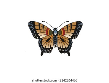 Tattoo Design Old School Butterfly