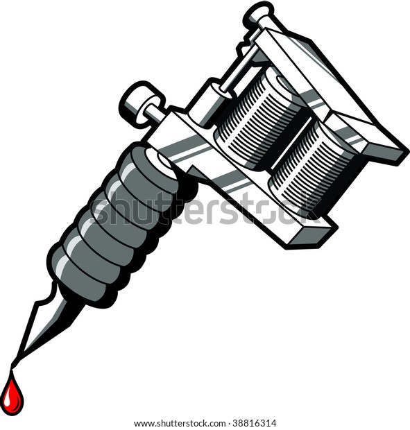 Tattoo Machine Used By Tattoo Artists Stock Illustration 38816314