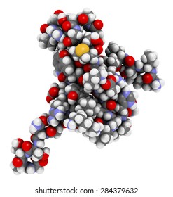 Tau Protein Fragment. May Play A Role In Alzheimer's Disease. Atoms Are Represented As Spheres With Conventional Color Coding.
