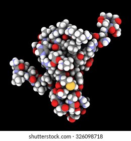 Tau Protein Fragment. May Play A Role In Alzheimer's Disease. Atoms Are Represented As Spheres With Conventional Color Coding.
