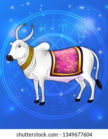 Taurus - Vedic symbol of the zodiac sign Taurus