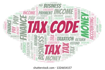 Tax Code Word Cloud.