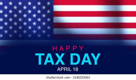 Tax Day With United States Flag Abstract Background. Income Tax In The United States Wallpaper