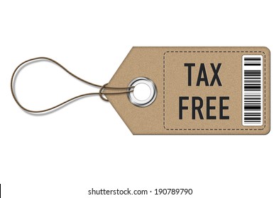 Tax Free - Tag Label