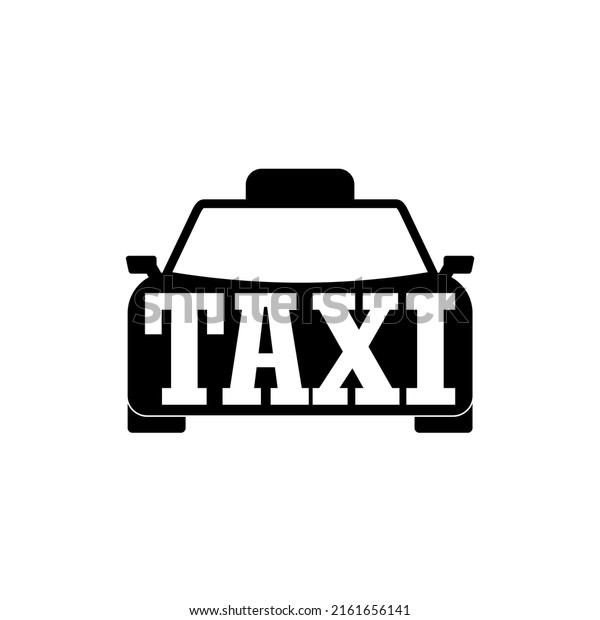 Taxi\
car. Taxi service icon isolated on white\
background