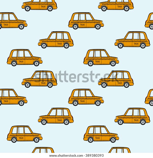 taxi cars pattern, abstract seamless\
texture, art\
illustration