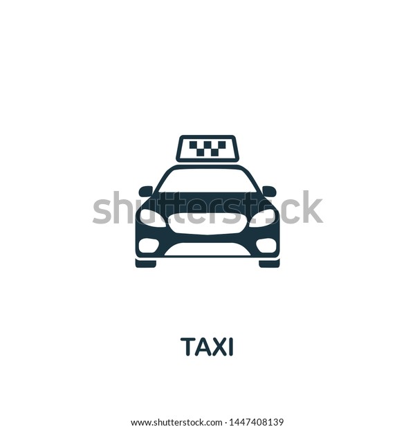 Taxi icon. Creative element design from tourism\
icons collection. Pixel perfect Taxi icon for web design, apps,\
software, print\
usage.