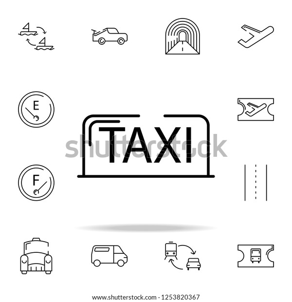 Taxi icon. transportation icons universal set for
web and mobile
