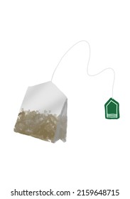 Tea Bag Digital Drawing Illustration Stock Illustration 2159648715