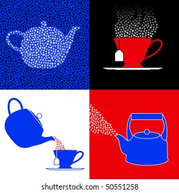 Tea Party Symbols - Raster