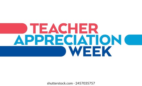 teacher appreciation week text on white background for teacher appreciation week in may - Powered by Shutterstock