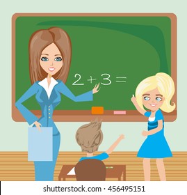 Teacher Class Stock Illustration 456495151 | Shutterstock