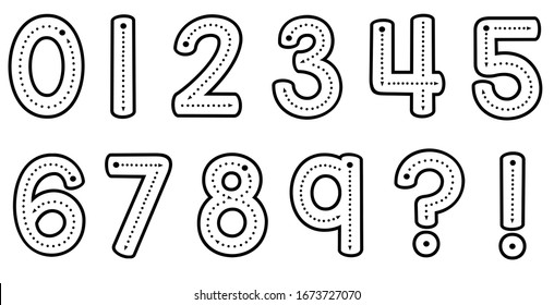 Teacher Font Trace Number Formation 