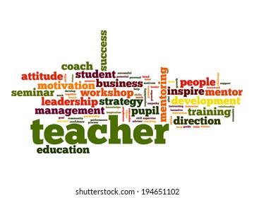 Teacher Word Cloud Stock Illustration 194651102 | Shutterstock