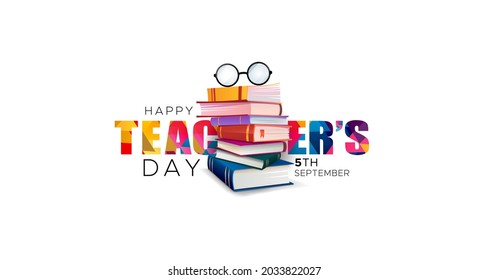 Teachers day concept background and books of Sarvepalli radhakrishnan - Powered by Shutterstock