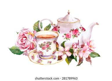 British Porcelain Tea Cup for Girls Christmas Afternoon Tea Home Use Living Room Decoration Coffee Shop Floral Tea Cup Set Color : Gardenia Floral Coffee Cups Tea Cup and Saucer
