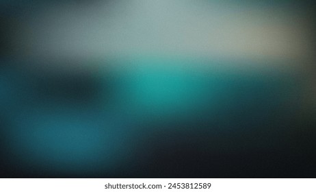 teal black , template empty space , grainy noise grungy texture color gradient rough abstract background shine bright light and glow Arkivillustrasjon