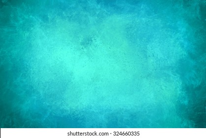 A Teal Blue Background With Marbled Texture And Bright Center.