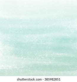 Teal Blue Ombre Watercolor Painted Background. 