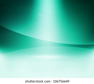 Teal Glow Abstract Background