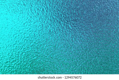 Teal Green Blue Foil Paper Texture Background.