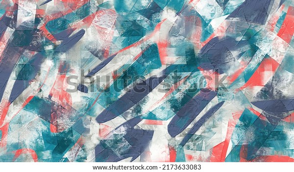 Teal pattern\
artwork, abstract paint strokes, summer oil painting on canvas.\
Extra large acrylic art, artistic texture. Brush daubs and smears\
grungy background, hand\
painted