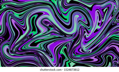 Teal And Purple Swirling Background