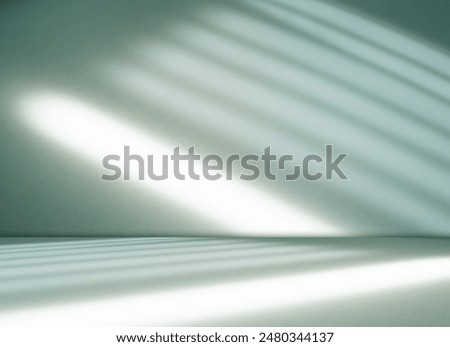 Teal Shadow Backdrop Background Product 3d Bg Light Leaf Wall Podium Abstract Leaves Minimal Table Presentation Summer Tropic, Loft Backdrop Platform Pastel Gradient Two Tone Studio Floor Scene Bar