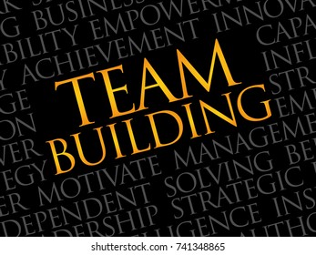 Team Building Word Cloud Business Concept Stock Illustration 741348865 ...