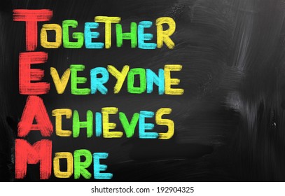 Together Everyone Achieves More Colorful Team Stock Illustration ...