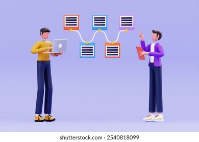 Team doing task management on notice board 3d illustration - Powered by Shutterstock