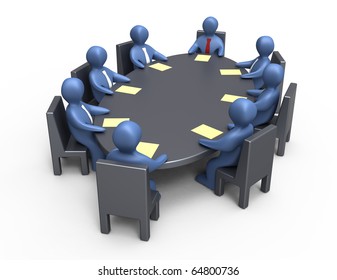 Team Meeting Stock Illustration 64800736