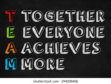 44 Together everybody achieves more Images, Stock Photos & Vectors ...