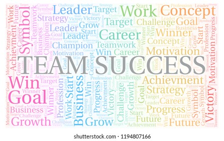 Team Success Word Cloud Stock Illustration 1194807166 | Shutterstock