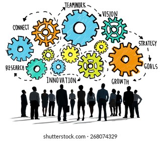 Team Teamwork Goals Strategy Vision Business Stock Illustration ...