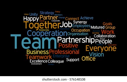 Team Word Cloud Stock Illustration 576148108 | Shutterstock