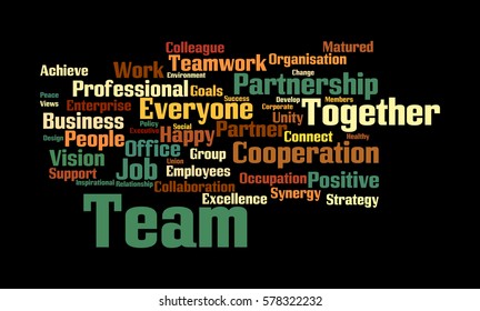 Team Word Cloud Stock Illustration 578322232 | Shutterstock