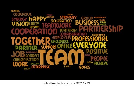 Team Word Cloud Stock Illustration 579216772 | Shutterstock