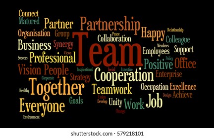 Team Word Cloud Stock Illustration 579218101 | Shutterstock