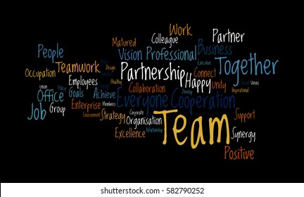 Team Word Cloud Stock Illustration 582790252 | Shutterstock