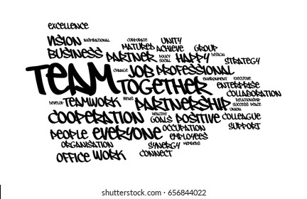 Team Word Cloud Stock Illustration 656844022 | Shutterstock