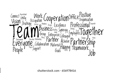 Team Word Cloud Stock Illustration 656978395 | Shutterstock