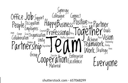 Team Word Cloud Stock Illustration 657068299 Shutterstock