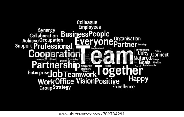 Team Word Cloud Stock Illustration 702784291