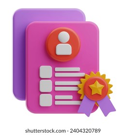 Team Work Object Employee Of The Month 3D Illustration - Powered by Shutterstock