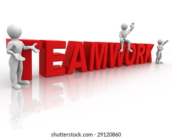 Teamwork. 3d