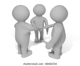 Teamwork Friends Stock Illustration 80436724 | Shutterstock